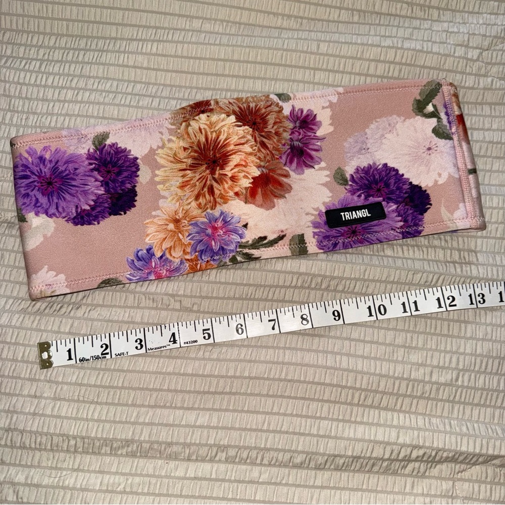 Triangl Floral Bandeau Neoprene Swim Top Medium